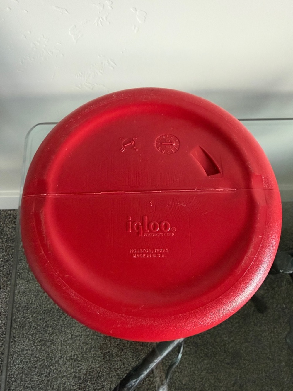Vintage Igloo Elite 1/2 Gallon Insulated Water Jug Red & White. Pre-Owned - Picture 14 of 16